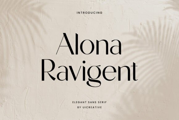 Alona Ravigent: A Modern Sans Serif Font for Crafters and Creators