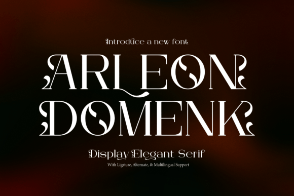 Arleon Domenk: A Serif Font That Brings Warmth to Branding Projects
