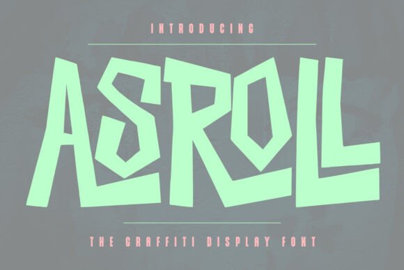 Asroll: A Handmade Brush Font for Crafters and Makers
