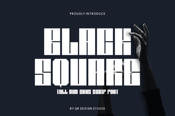 Black Square: A Bold Sans Serif Font for Editorial Design