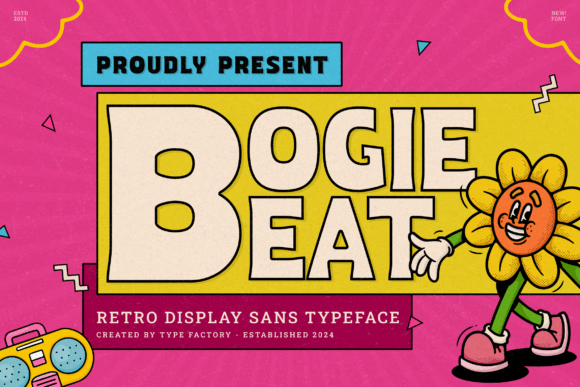 Bogie Beat: A Retro Display Font for Handmade Goods