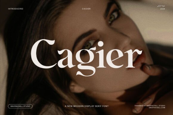 Cagier Elegant Display Font: A Serif Typeface for Real Branding Projects