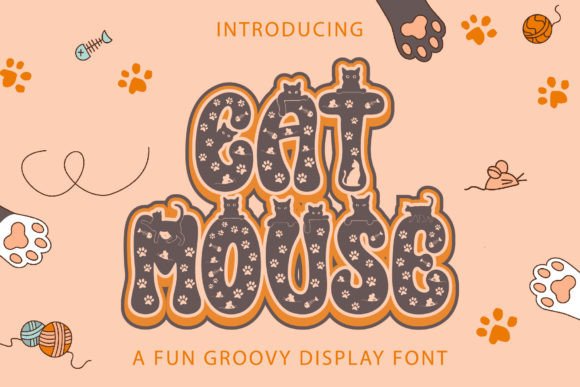 Cat Mouse Font: A Retro Display Typeface for Campaign Design