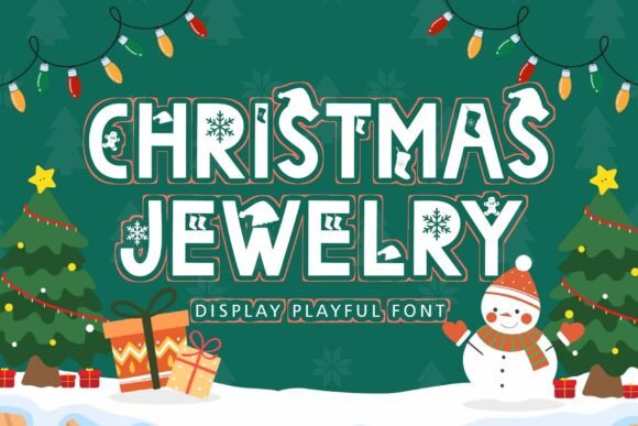 Christmas Jewelry Font for Web Designers: Elegant Display Typography