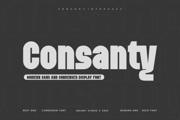 Consanty Font: A Modern Sans Serif for Handmade Products