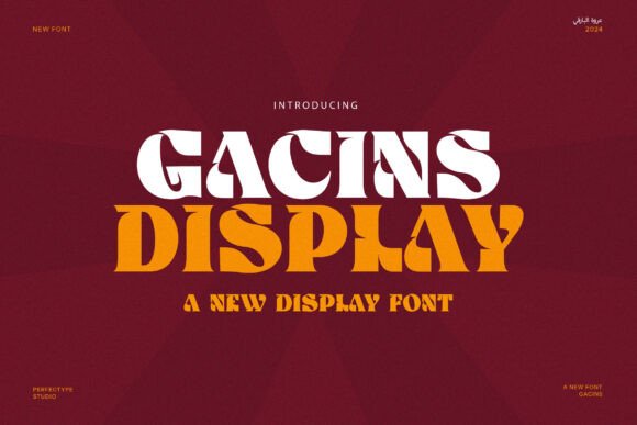 Gacins: A Display Serif Font for Editorial Mood and Readability