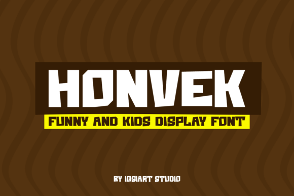Honvek: A Playful Sans Serif Display Font for Bold Marketing