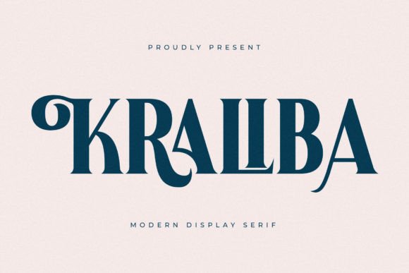 Kraliba: A Bold Serif Font for Crafters and Makers
