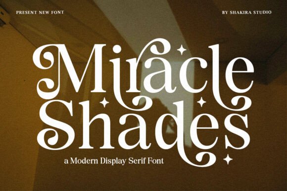 Miracle Shades: A Serif Display Font for Modern Brands