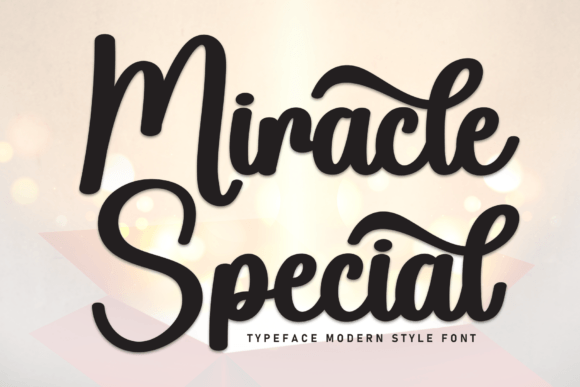Miracle Spesial: A Handwritten Display Font for Campaigns