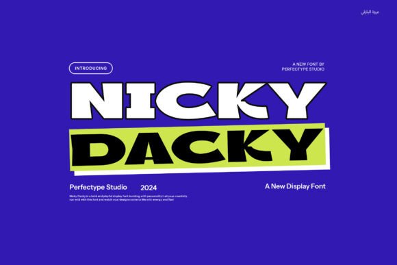 Nicky Dacky Font Review: A Bold Display Typeface for Small Business Branding