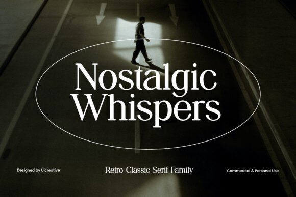 Nostalgic Whispers: A Display Serif Font That Brings Digital Designs to Life