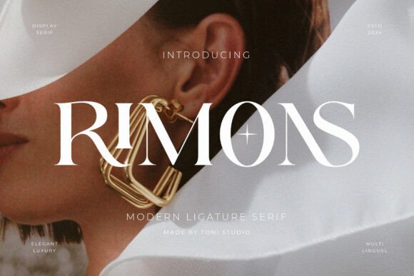 Rimons: A Serif Display Font for Editorial Design and Publication Branding