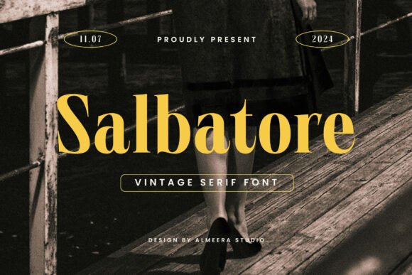 Salbatore: A Vintage Serif Font for Editorial Design and Publishing