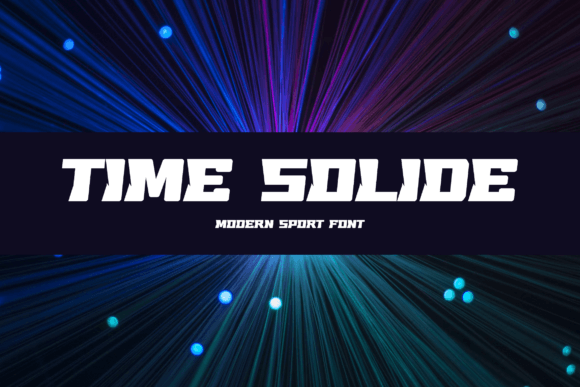 Timesolide: A Bold Display Font for Small Business Branding