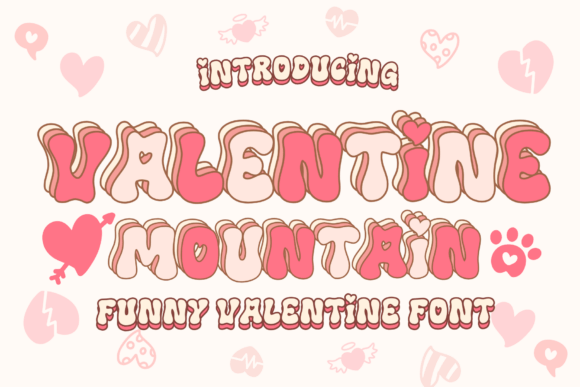 Valentine Mountain: A Playful Display Font for Web Design